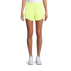 ATHLETIC WORKS Lime Green Lined Active Shorts Elastic Waist Sz XXL
